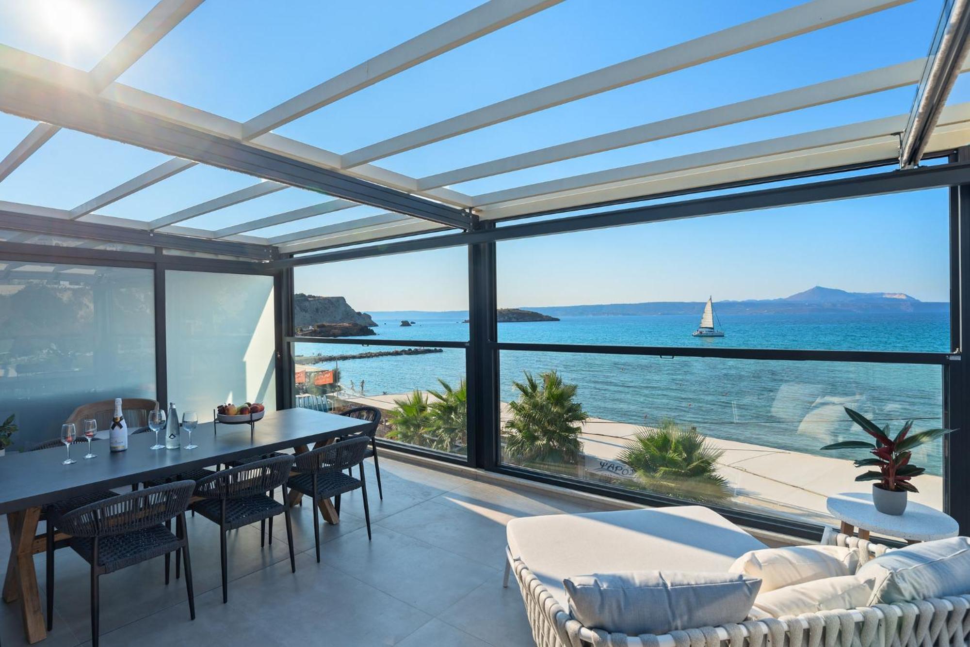 Peristeres Luxury Apartment Next To The Sea - By Apokoras Villas Алмирида Экстерьер фото